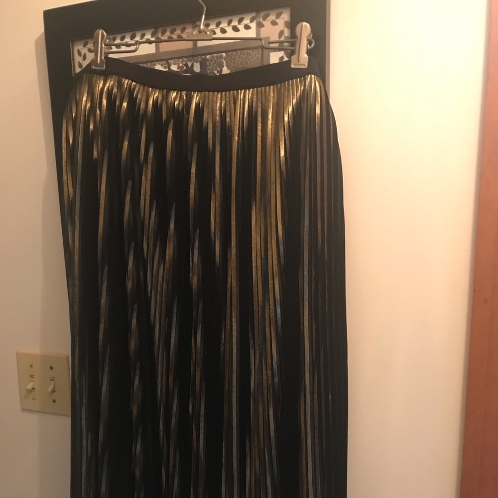 Lane Bryant Metallic Long Skirt Size 18/20.